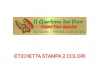 Etichette adesive per fioristi, fiorai e vivaisti (mm 50x12)  (cod.66G)